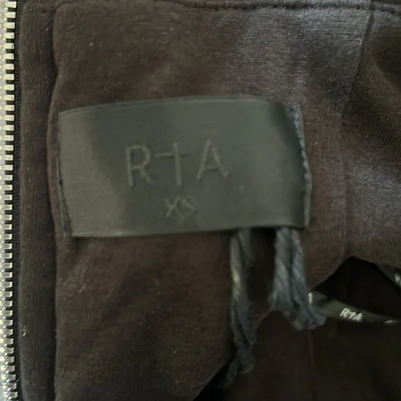 NEW RtA Isabella Vinyl Dress black mini size XS - Picture 6 of 10